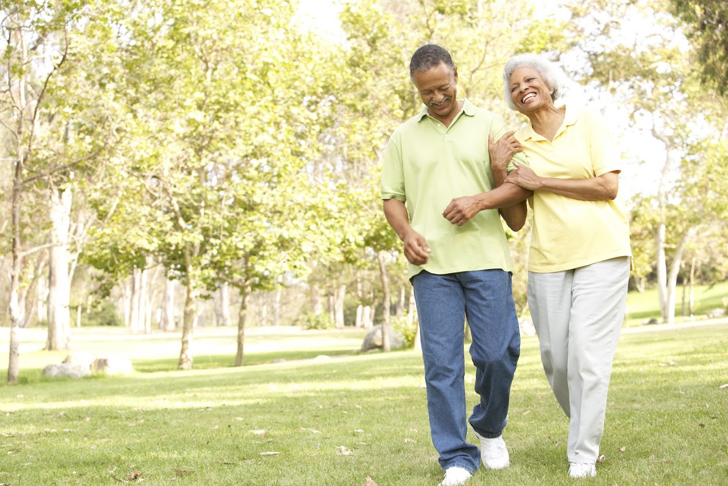 Elderly Couple Walking